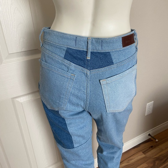 Hollister Ultra High Rise Mom Jeans Patchwork Size 27 - Picture 5 of 11